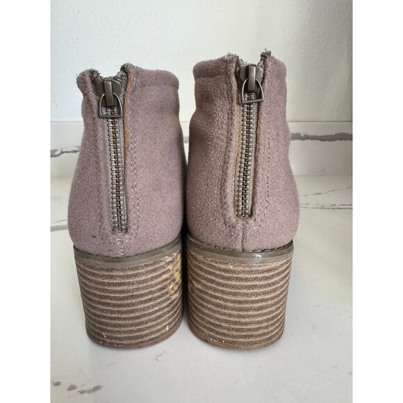 Tom's Heeled‎ Booties Suede Camel Size 10 - Picture 5 of 11